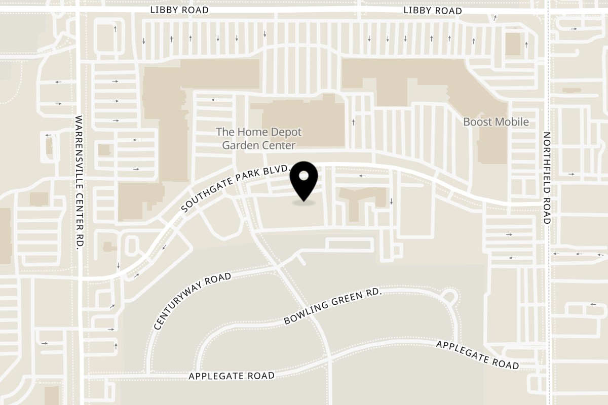 Map showing the location of Sub City Maple Heights on 20920 Southgate Park Blvd in Maple Heights
